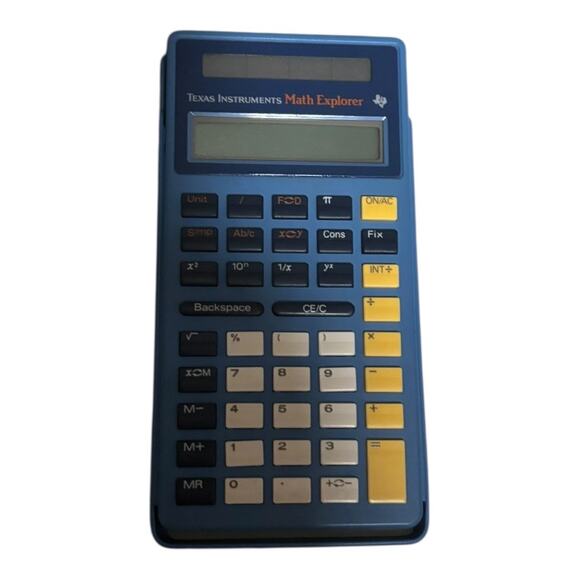 Texas Instruments Math Explorer Calculator Vintage - Needs Battery - Picture 1 of 2